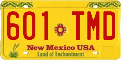 NM license plate 601TMD