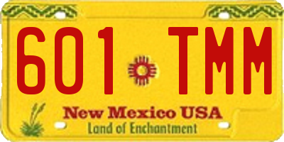 NM license plate 601TMM