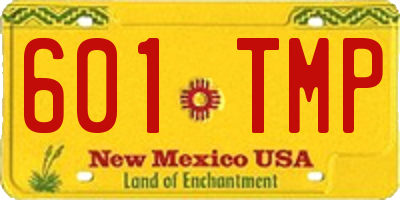 NM license plate 601TMP