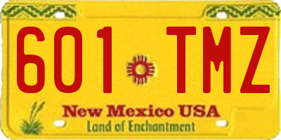 NM license plate 601TMZ