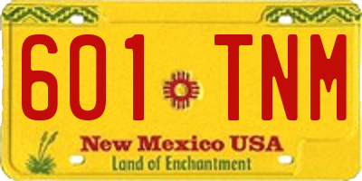 NM license plate 601TNM