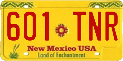 NM license plate 601TNR