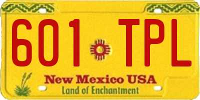 NM license plate 601TPL