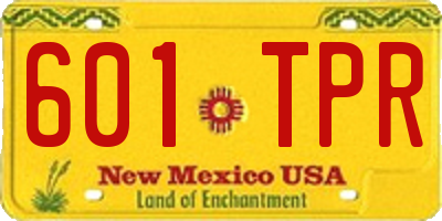 NM license plate 601TPR