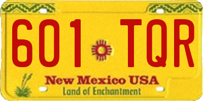 NM license plate 601TQR