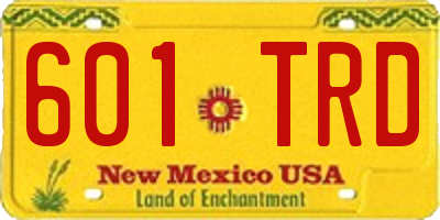 NM license plate 601TRD