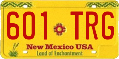 NM license plate 601TRG
