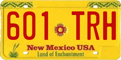 NM license plate 601TRH
