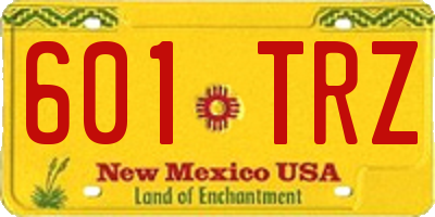 NM license plate 601TRZ