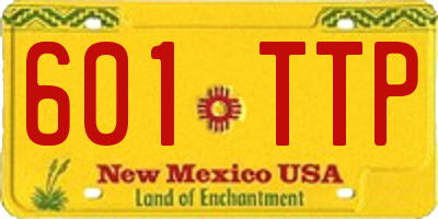 NM license plate 601TTP