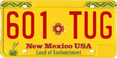 NM license plate 601TUG