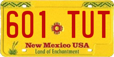 NM license plate 601TUT