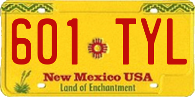 NM license plate 601TYL