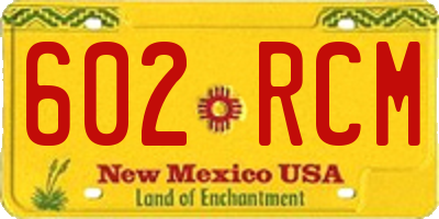 NM license plate 602RCM
