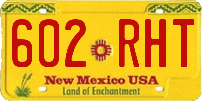 NM license plate 602RHT