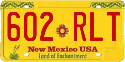 NM license plate 602RLT