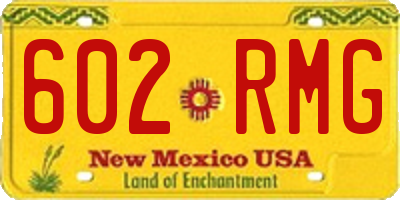 NM license plate 602RMG