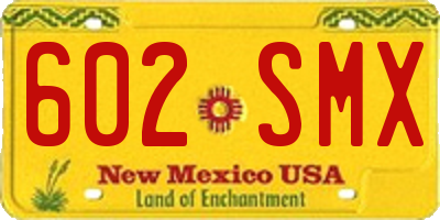 NM license plate 602SMX