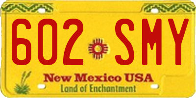 NM license plate 602SMY