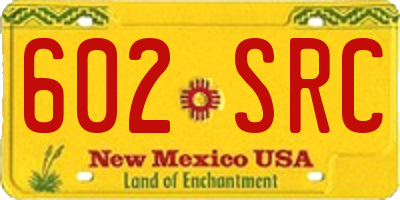 NM license plate 602SRC