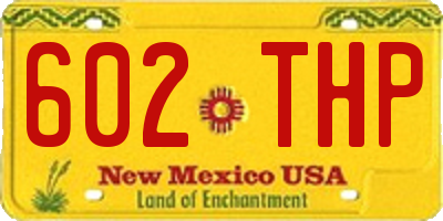NM license plate 602THP