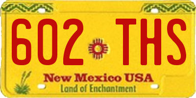 NM license plate 602THS