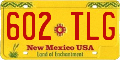 NM license plate 602TLG