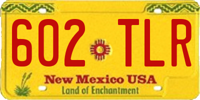 NM license plate 602TLR