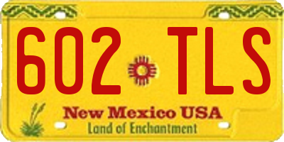 NM license plate 602TLS