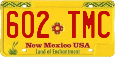 NM license plate 602TMC