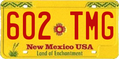 NM license plate 602TMG