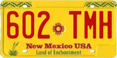 NM license plate 602TMH