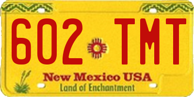 NM license plate 602TMT