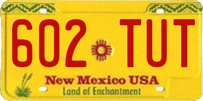 NM license plate 602TUT