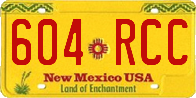 NM license plate 604RCC