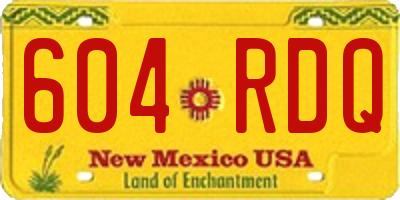 NM license plate 604RDQ