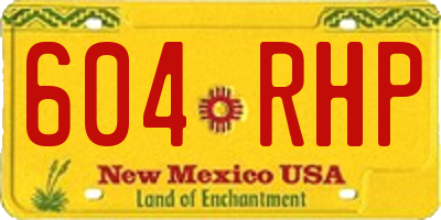 NM license plate 604RHP