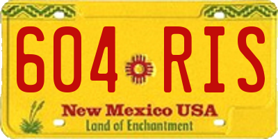 NM license plate 604RIS