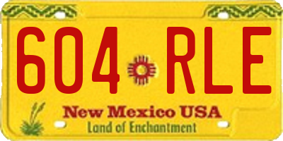 NM license plate 604RLE