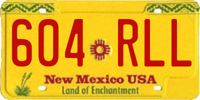 NM license plate 604RLL