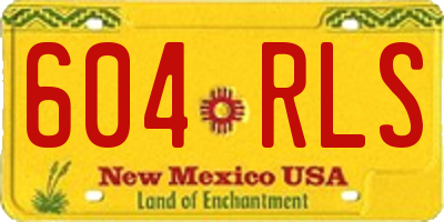NM license plate 604RLS