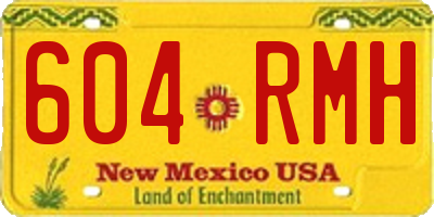 NM license plate 604RMH