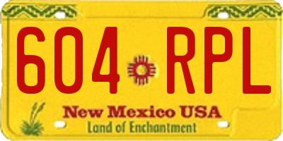 NM license plate 604RPL