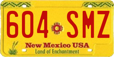 NM license plate 604SMZ