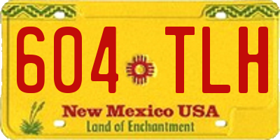 NM license plate 604TLH