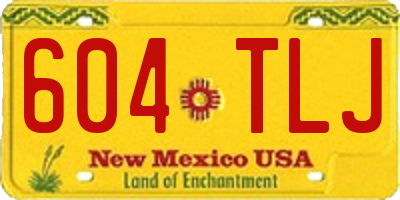 NM license plate 604TLJ
