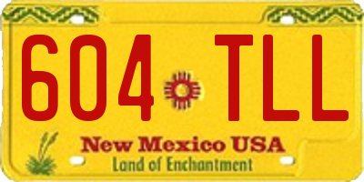 NM license plate 604TLL