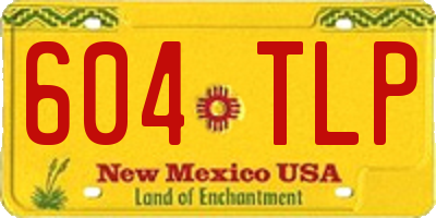 NM license plate 604TLP