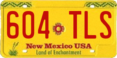 NM license plate 604TLS