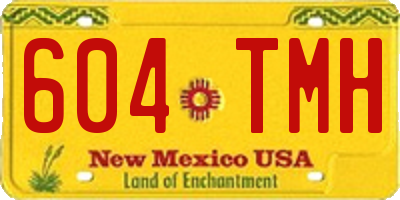 NM license plate 604TMH